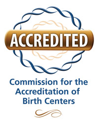Accredited by the Commission for the Accreditation of Birth Centers